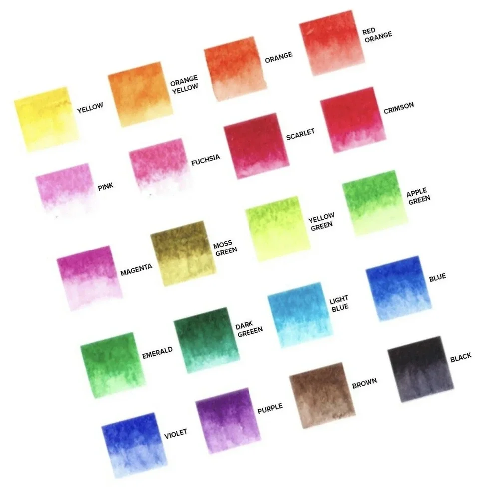 GenCrafts FBAOPWCPB01 Watercolor Brush Pen Set - 20 Piece - Picture 4 of 6